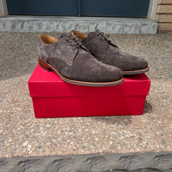 Grenson Gardner Suede Leather Derby Shoes UK 11 - Picture 1 of 8